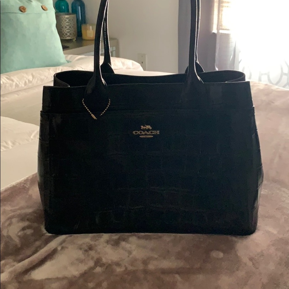 Croc coach purse